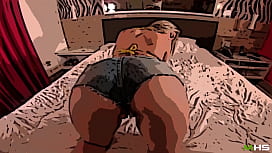 Desenho porno anal com novinha dando o cu